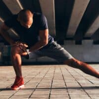 stretching